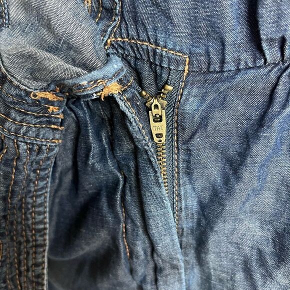 Anthropologie Pilcro + the Letterpress Denim Romper shorts - Picture 8 of 11